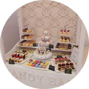 candy bar catering svadby